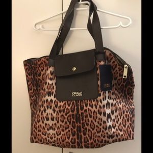 5/30% off - Just Cavalli Class Roberto Cavalli Tote Bag Leopard